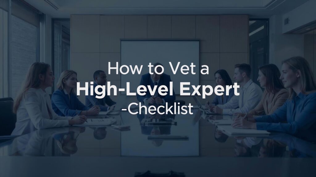 High-Level Expert
